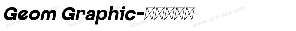 Geom Graphic字体转换